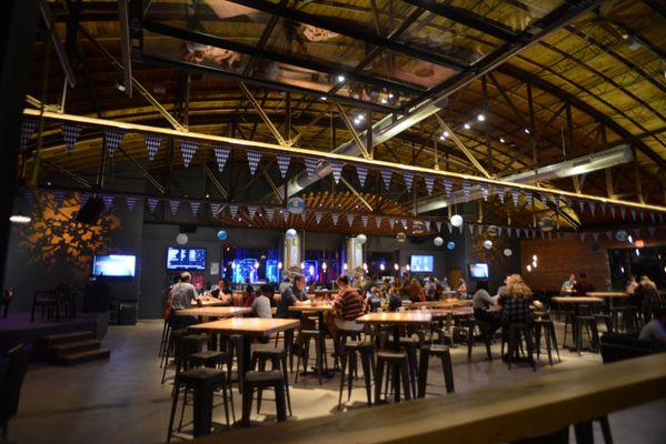 A view inside our taproom during Oktoberfest