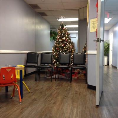 Part of the lobby area at Dr. Aguilar's office in Downey (12/5/14)