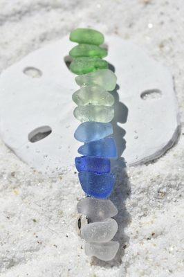 Sea Glass Hair Jewelry