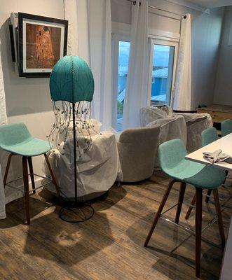 This jellyfish lamp is perfect for our master Bedrooms in Great Guana Cay, Abaco, Bahamas.