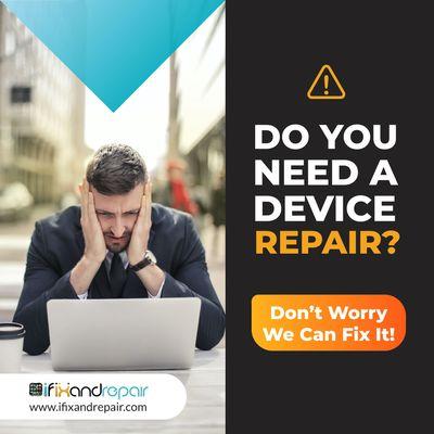 We fix all kind of phones, tablets and laptops 1 year warranty