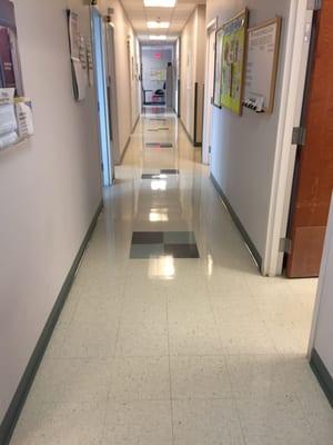 VCT flooring refinishing for medical offices, church's, offices, commerical buildings.