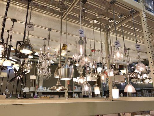 Great selection of lighting