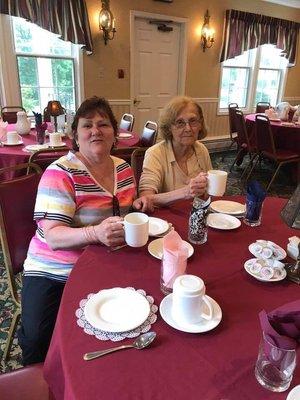 Tea time for the ladies at leisure week