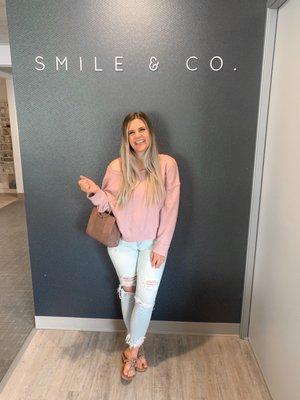 the smile & co. office is the cutest!! follow my entire smile transformation journey on my instagram: @thesunkissedlife_