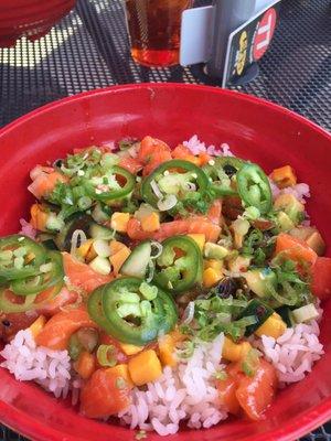 Salmon poke bowl