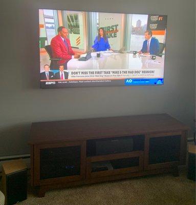 75" 4 K Sony Bravia TV  Salamander Media Center