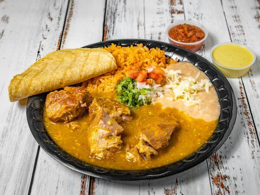 chile verde plate (pork)