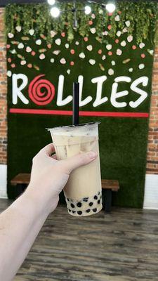 Classic milk with honey boba.