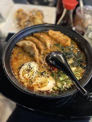 Spicy Miso Dumpling Ramen.