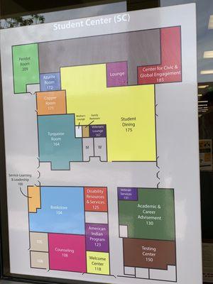 Student center map April 2023