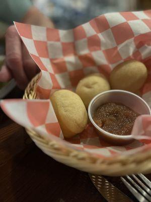 Biscuits and apple butter- don't need to say anything else!! Yum-O