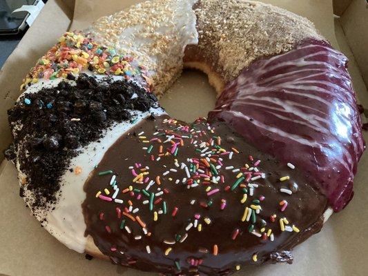 Specialty donut for a beaver's Birthday.  Hands down the best donuts in Oregon.