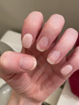 Nails done on 1/22/2020. Nails on 1/30/2020.