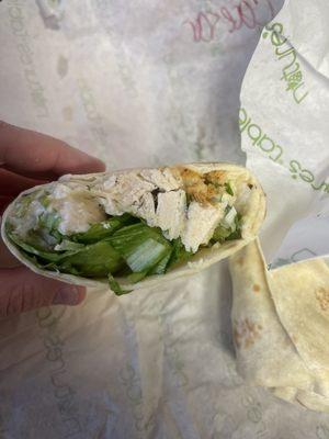 Inside of Cesar Wrap