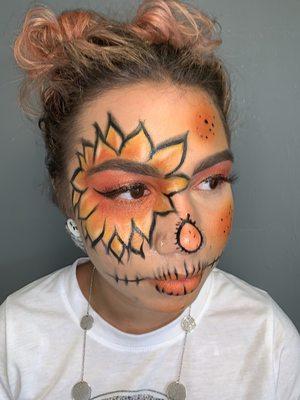 Scarecrow Halloween makeup