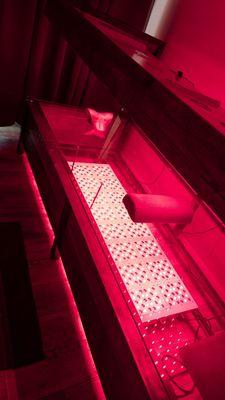 Red light therapy bed.