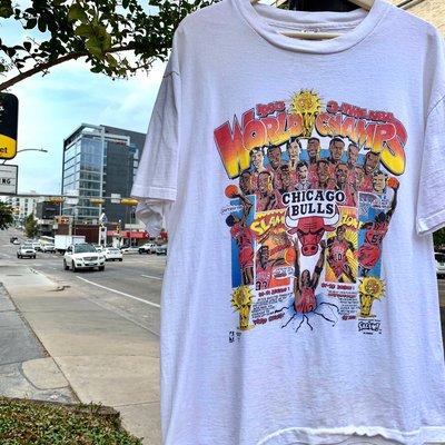 90's Era Chicago Bulls Cartoon Style Tee