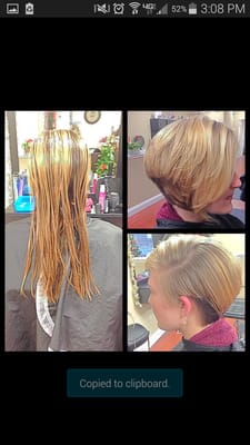 Before and After haircut by Randi