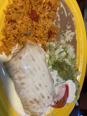 Lunch chimichanga