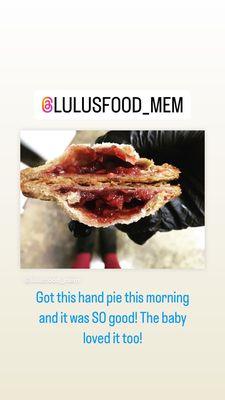 The strawberry rhubarb hand pie