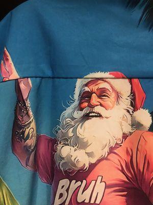 Cool Santa, with no hand and no forehead