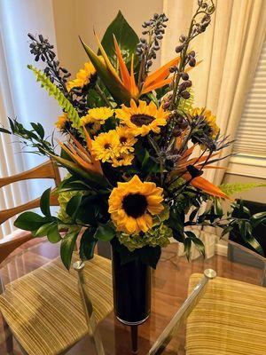 Gorgeous and fun arrangement for my guy's birthday