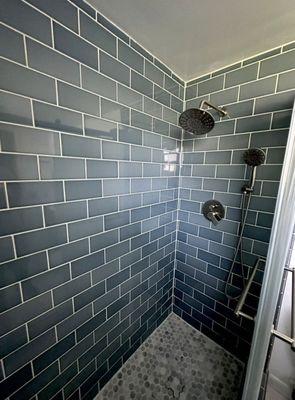 Bathroom remodel, tiling