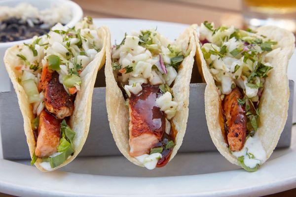 Salmon tacos