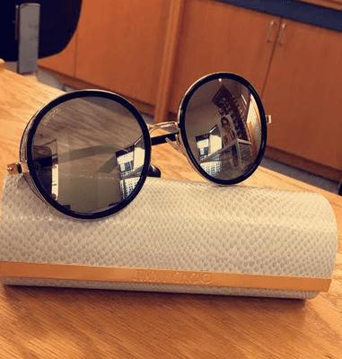 We have some fabulous Jimmy Choo glasses in! Come in to check them out; no appointment needed!