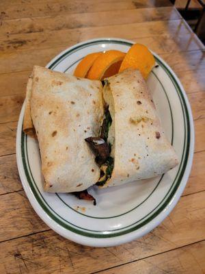 Tofu scrambler wrap