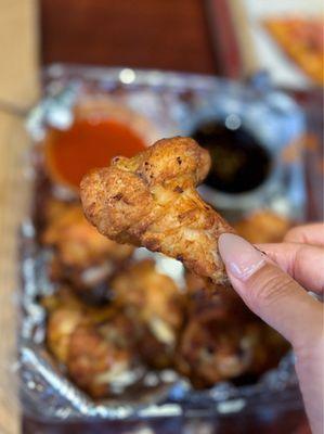 Oven-baked wings