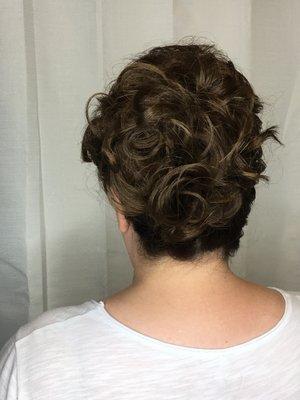 Back of updo for a party