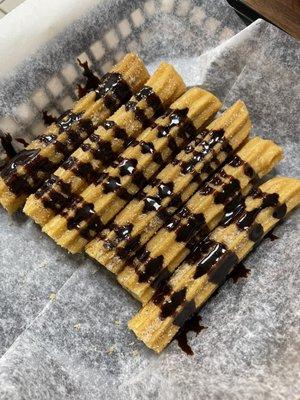 churro con chocolate