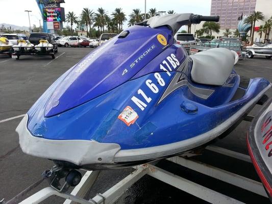 Duct Tape all over rundown jet skies. Picture 1. DO NOT RENT HERE!