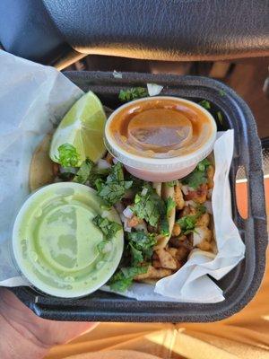 Chicken street tacos