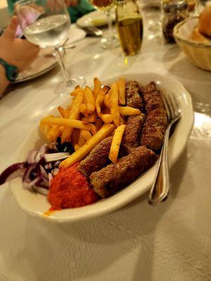 Ćevapčići/Cevapi. Tasty mini sausages.