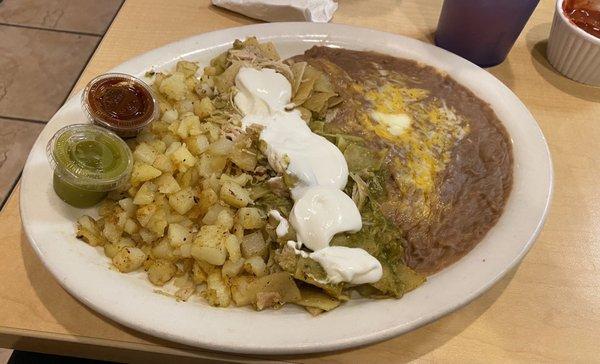 Chilaquiles con Pollo