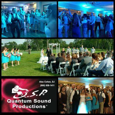 Wedding Ceremony sound with dance Floor and computer controlled Architectural Up Lighting