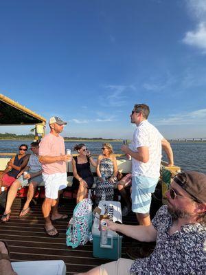 Birthday party on the boat