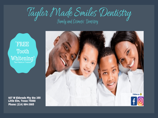 FREE tooth whitening!