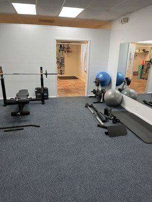 Flexibility, stability and workout area.