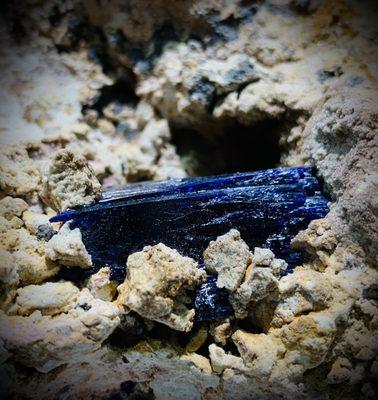 Azurite @ Jeff & Cindy's Crystal booth at the Jackpot Gem show