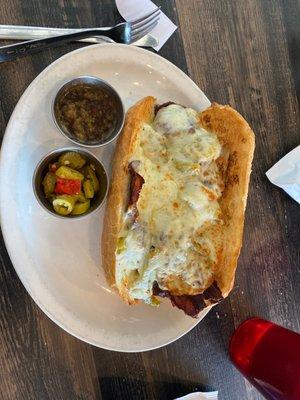 Italian beef sandwich