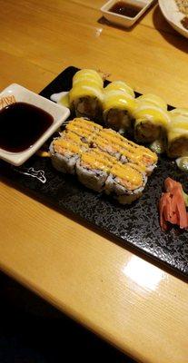 Yamato Roll and Spicy crab roll