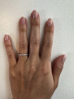 Manicure with Essie's mademoiselle polish