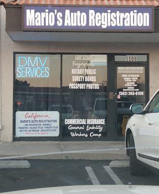 DMV Stickers, Vehicle Verifier, Notary Public, Live-Scan Fingerprints & Insurance AV at MARIO'S AUTO REGISTRATION