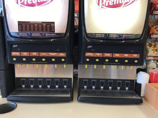 Wow! 12 cappuccino flavors!