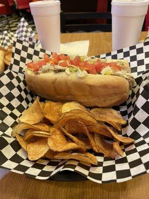 Steak & cheese sub combo