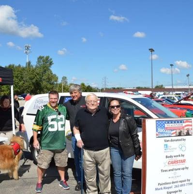 We donated a 2009 Dodge Caravan to the Veterans Employment Alliance (VEA) as part of the National Auto Body Council's (NABC) Recycled Rides